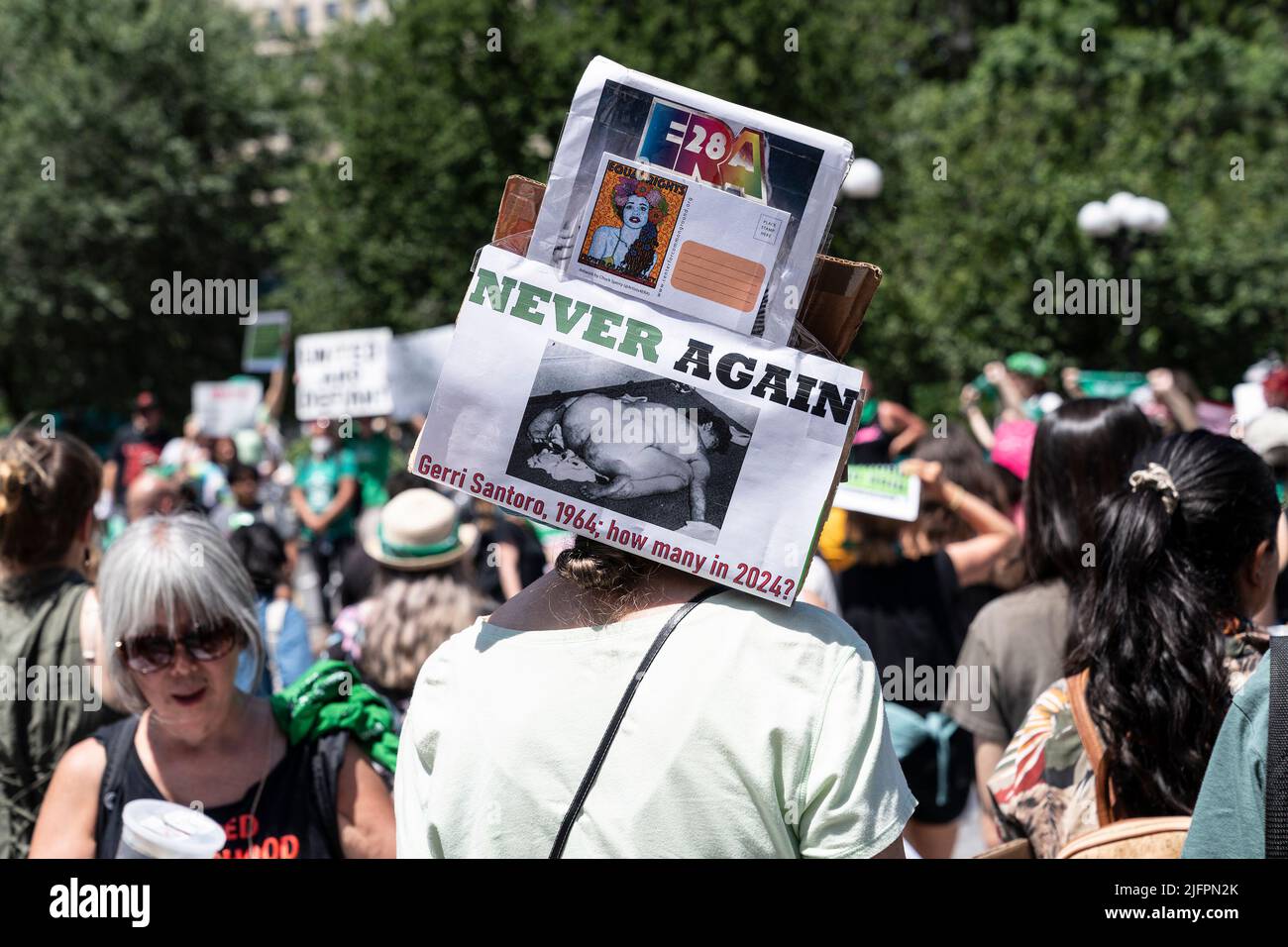 New York, US, July 4, 2022, More than two hundred activists gathered on