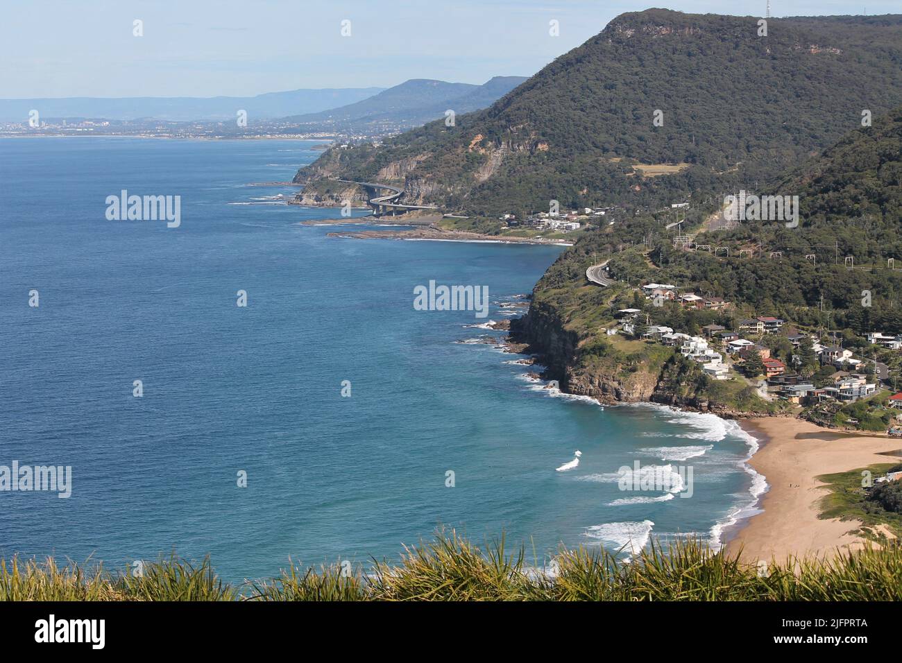 Ball Hill in New South Wales South Coast view south towards Wollongong Stock Photo