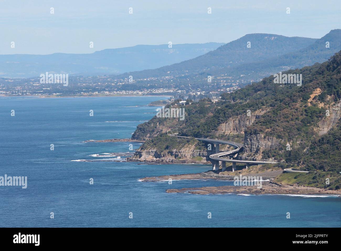 Ball Hill in New South Wales South Coast view south towards Wollongong Stock Photo