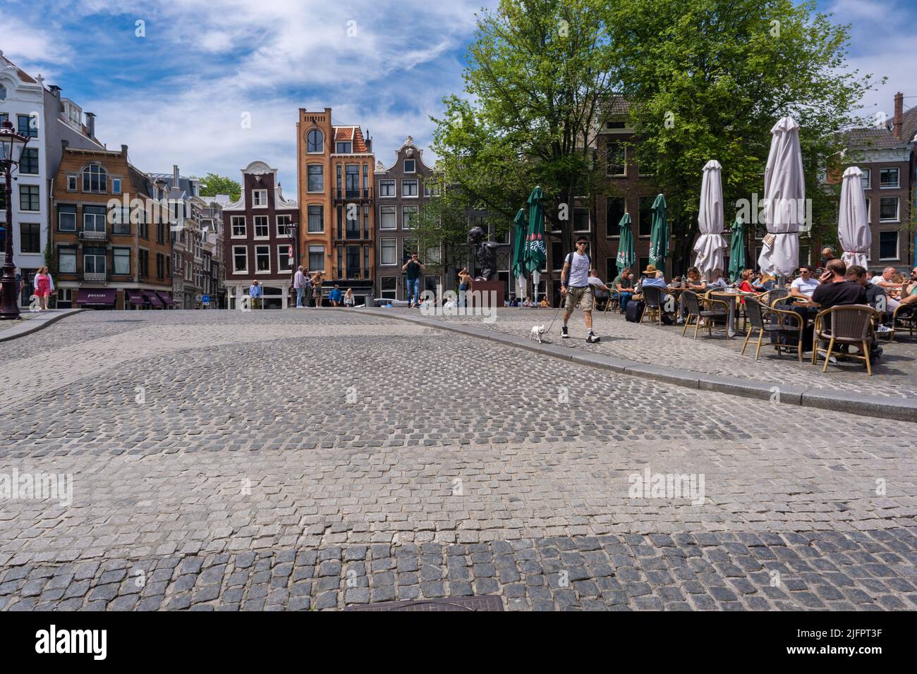 Amsterdam, The Netherlands - 21 June 2022: Old bridge in central Amsterdam Stock Photo