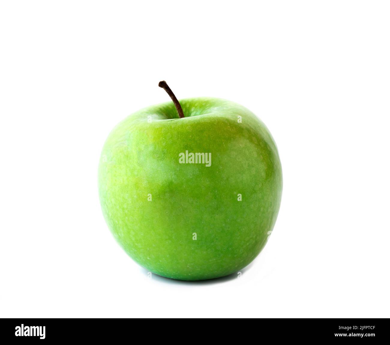 Close up fresh green apple isolated on white background. green apple