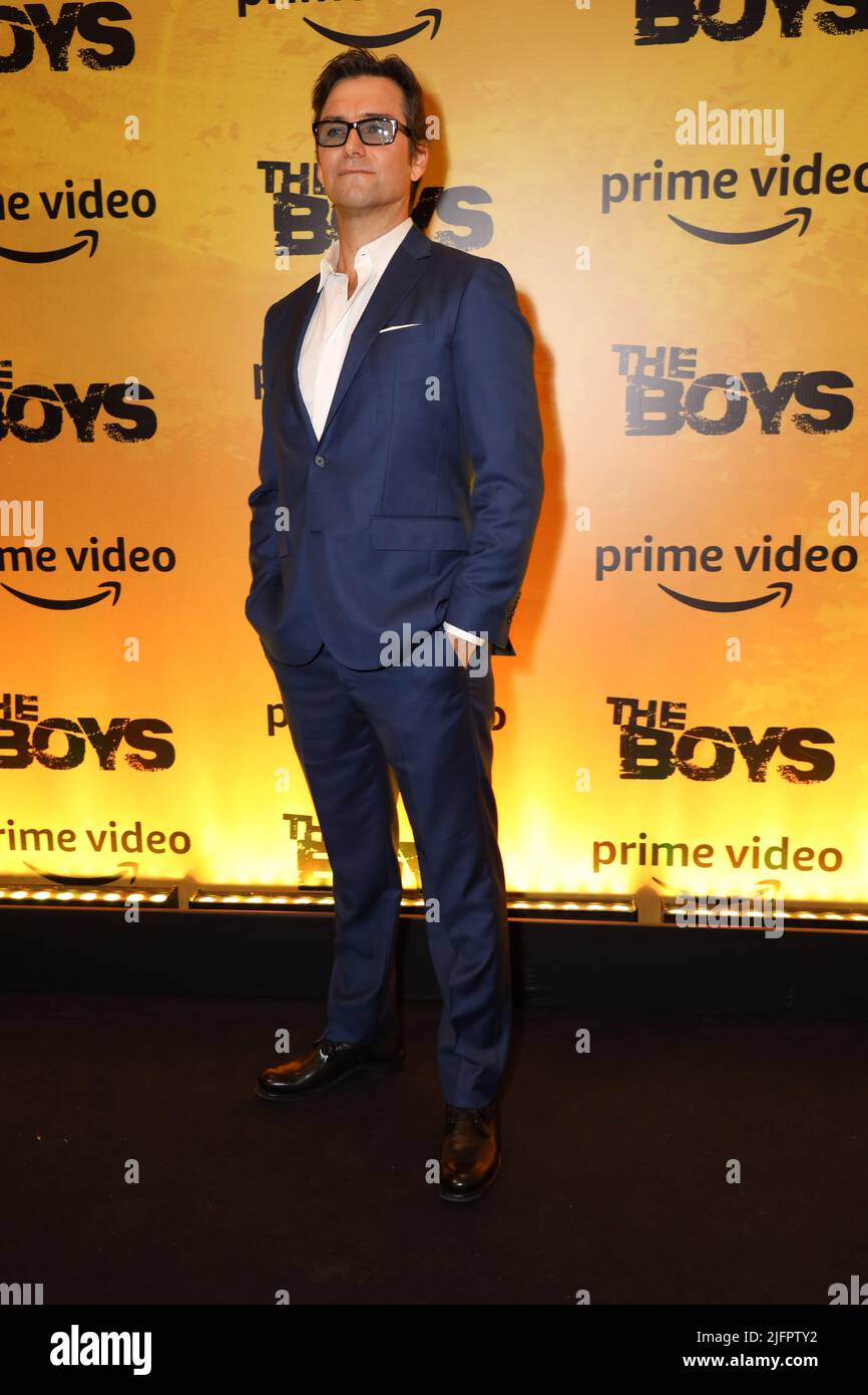 São Paulo, Brazil, 04/07/2022, Antony Starr, plays the character Captain Homeland during the Red Tapede of the pre-premiere of the last episode of the series The Boys from Amazon Prime Video at Palacio Tangara in São Paulo on Monday night (4). (Photo: Vanessa Carvalho/Brazil Photo Press) Credit: Brazil Photo Press/Alamy Live News Stock Photo