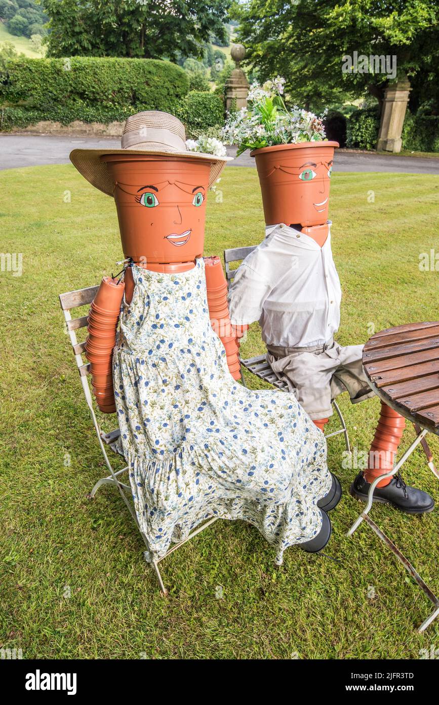 Seated outside of 'The Falcon Manor' wedding venue during the Settle