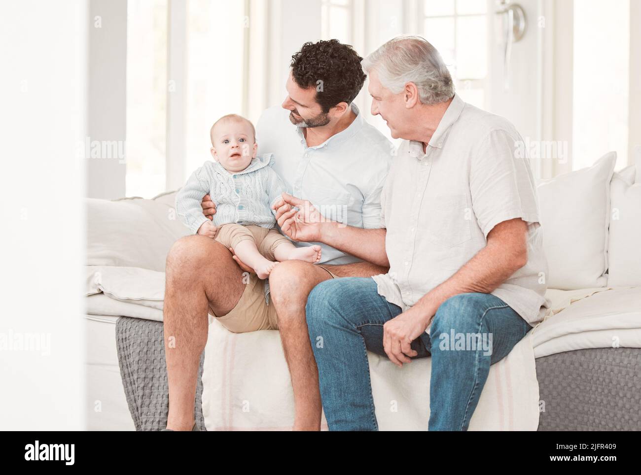 Grandfather with father and son hi-res stock photography and images - Alamy