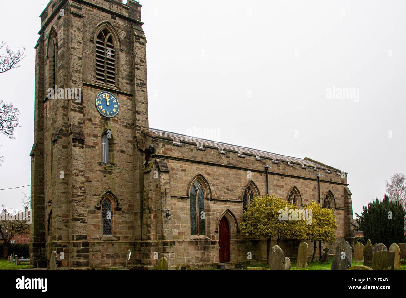 St Lawrence church Bramshall Staffordshire Stock Photo