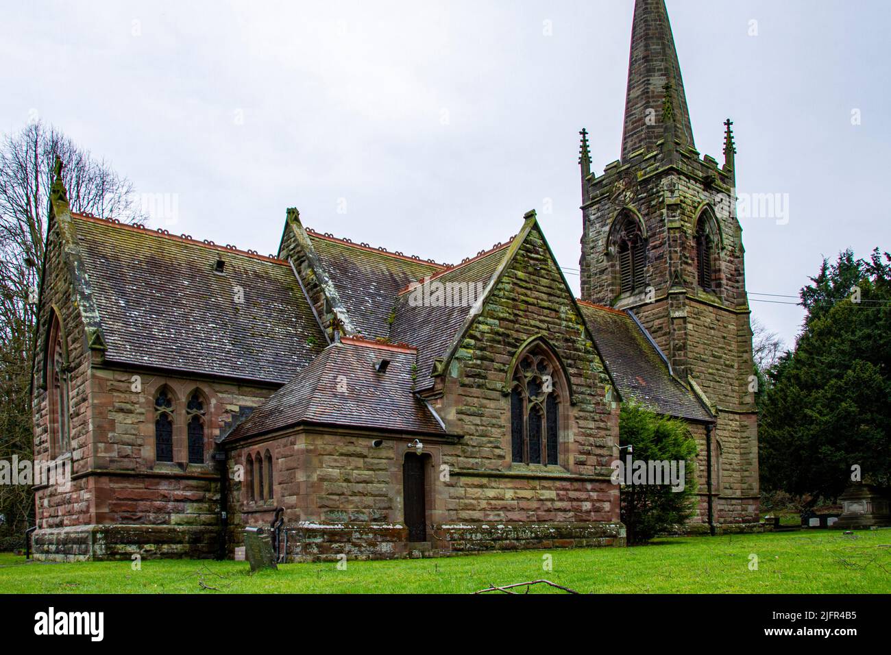 St Leonard church Dunston Staffordshire Stock Photo