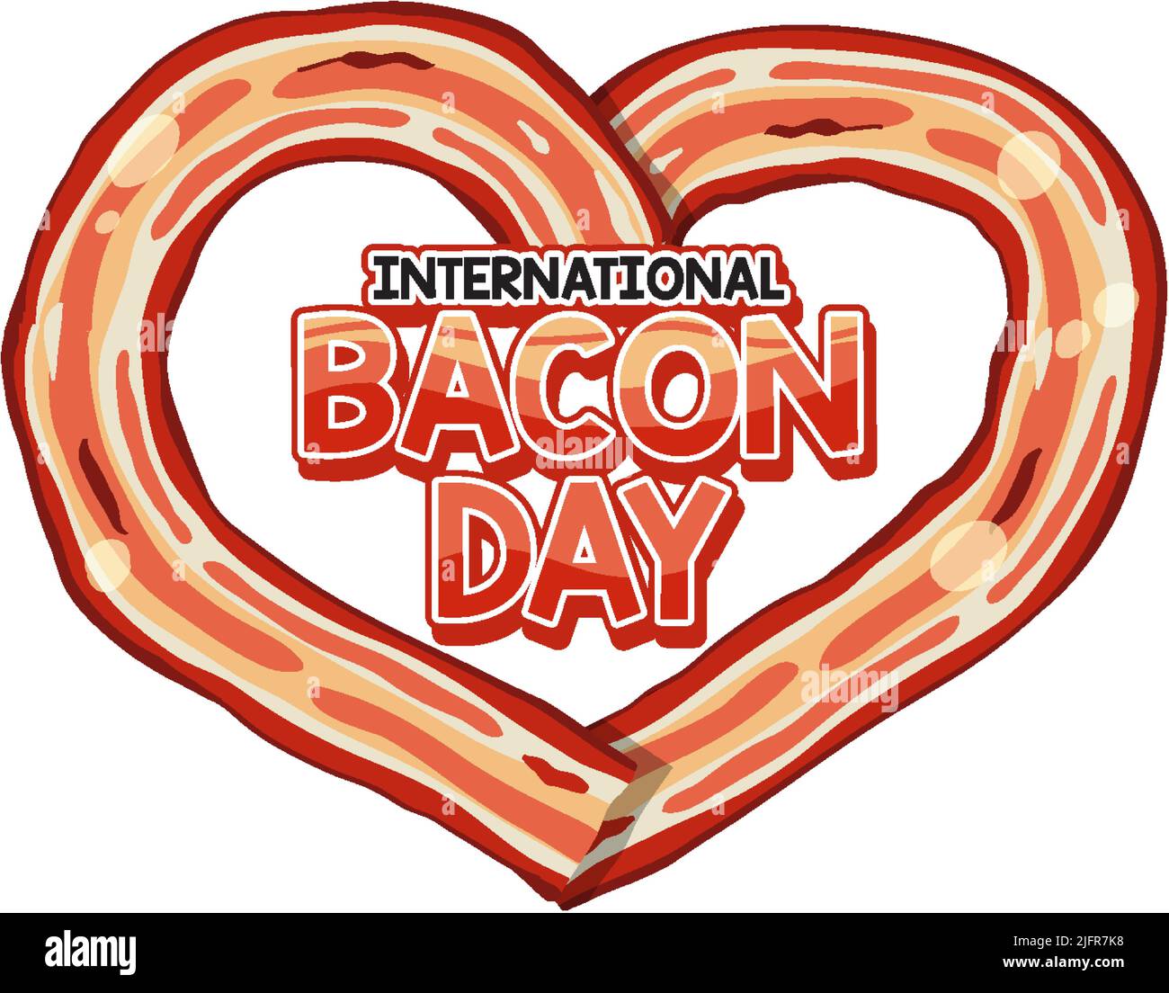 International bacon day banner design illustration Stock Vector Image