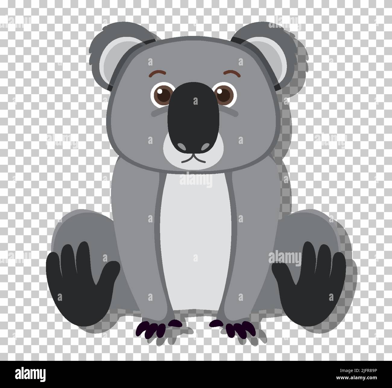 Cute koala in flat cartoon style illustration Stock Vector Image & Art ...