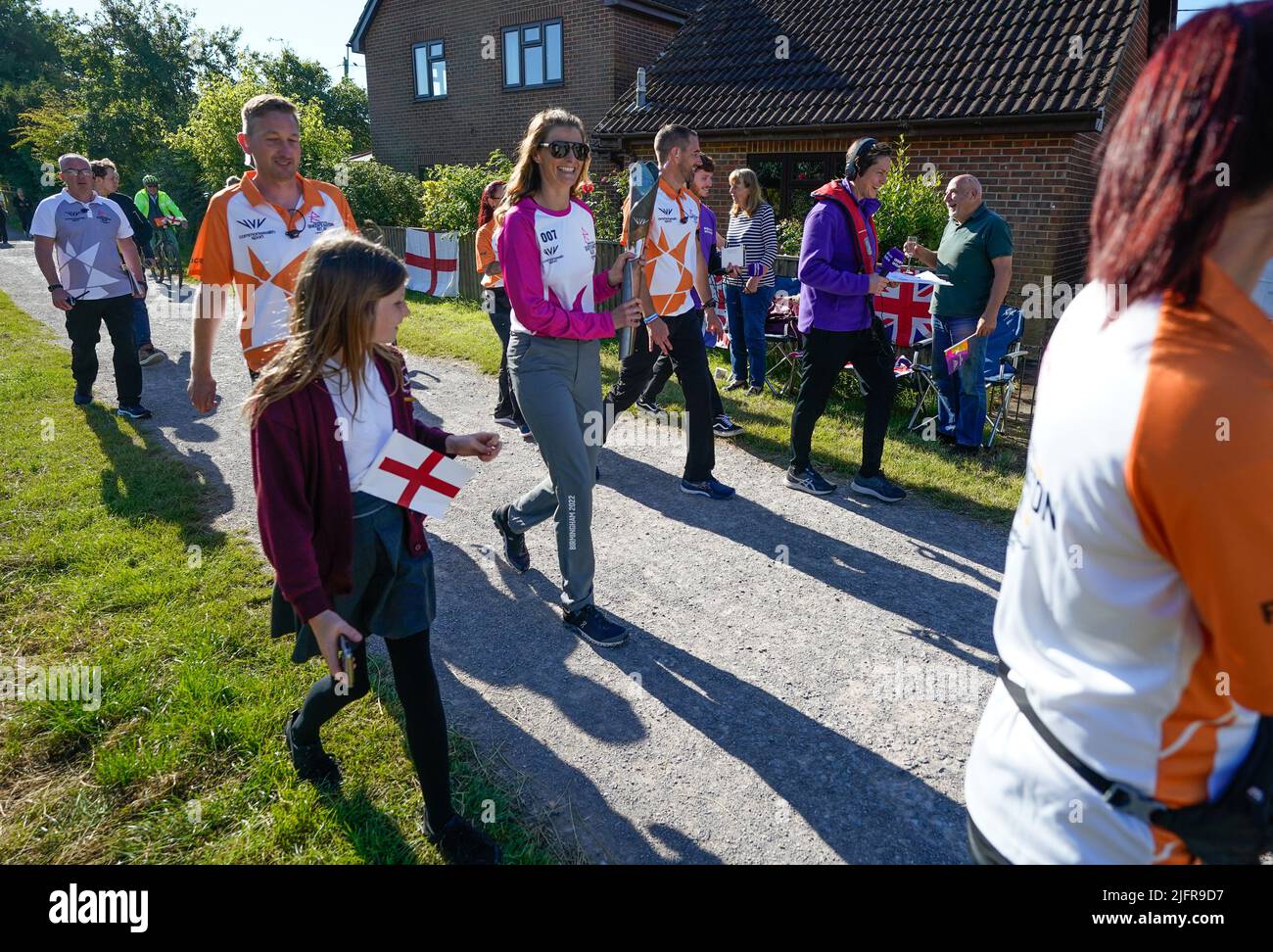 Queen's baton relay devizes hires stock photography and images Alamy