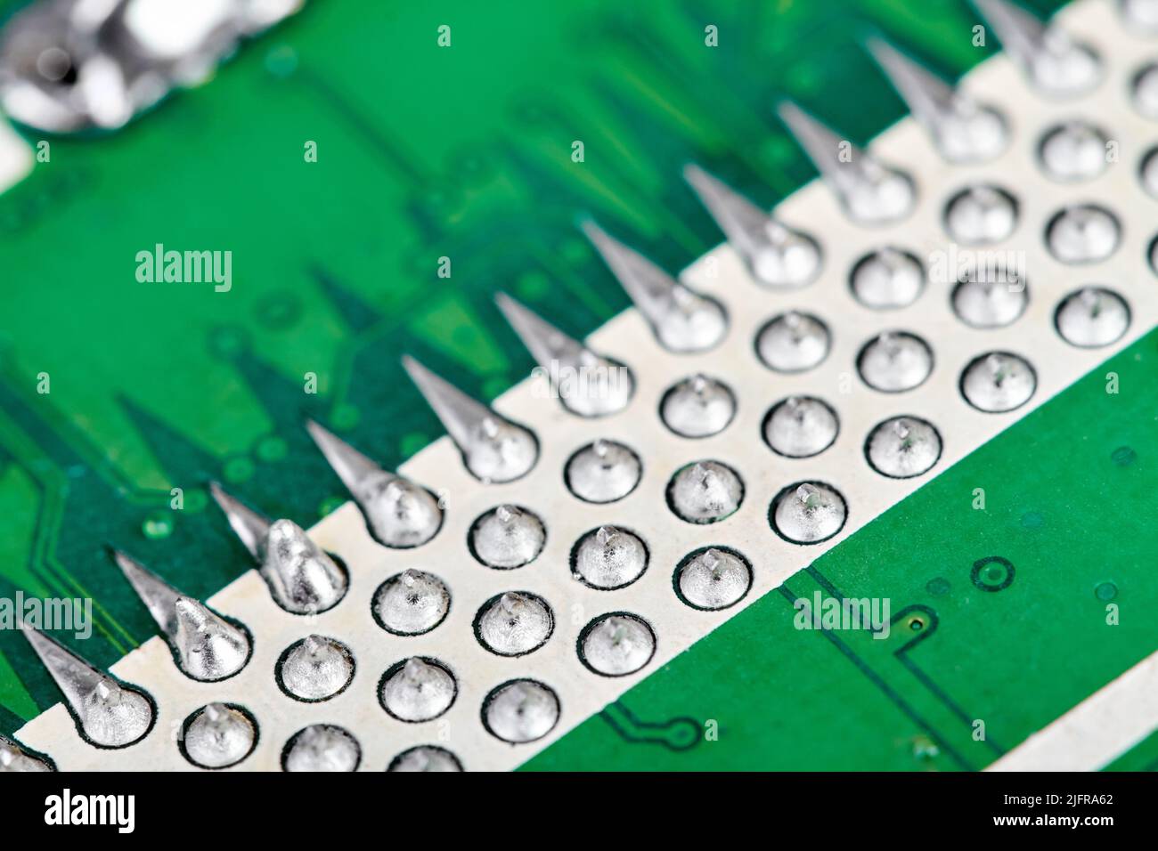 Close-up of Green Modern Circuit Board Background Stock Photo - Alamy