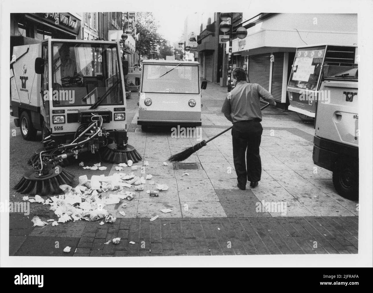 City public service cleaning Black and White Stock Photos Images Alamy