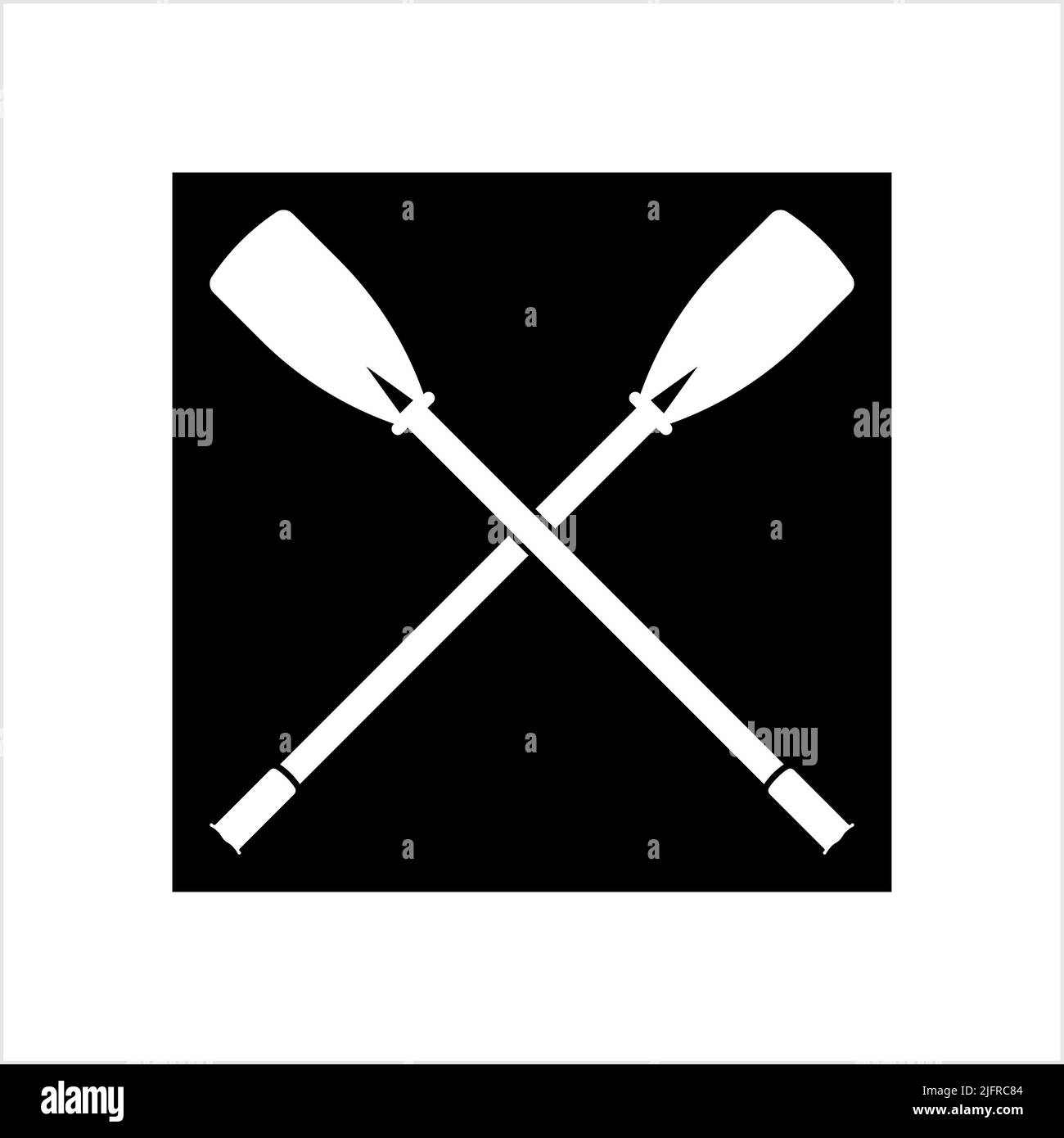 Boat Paddle Icon, Boat Paddle Vector Art Illustration Stock Vector