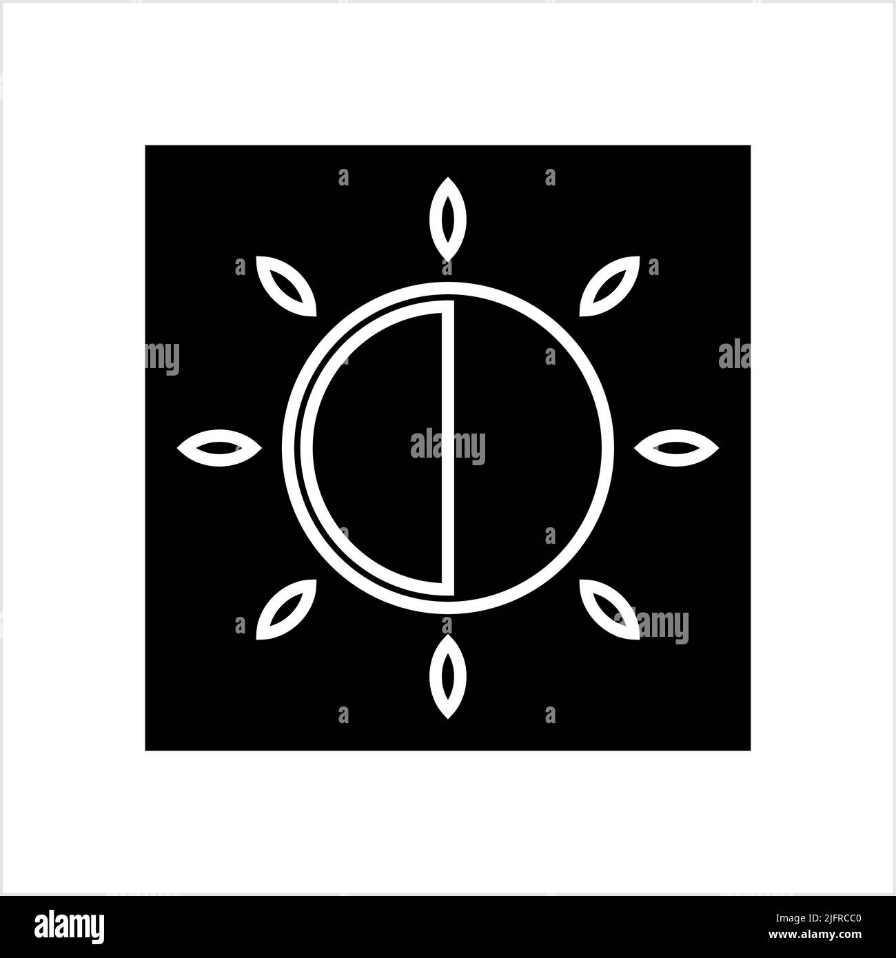 Brightness Icon, Intensity Setting Vector Art Illustration Stock Vector ...