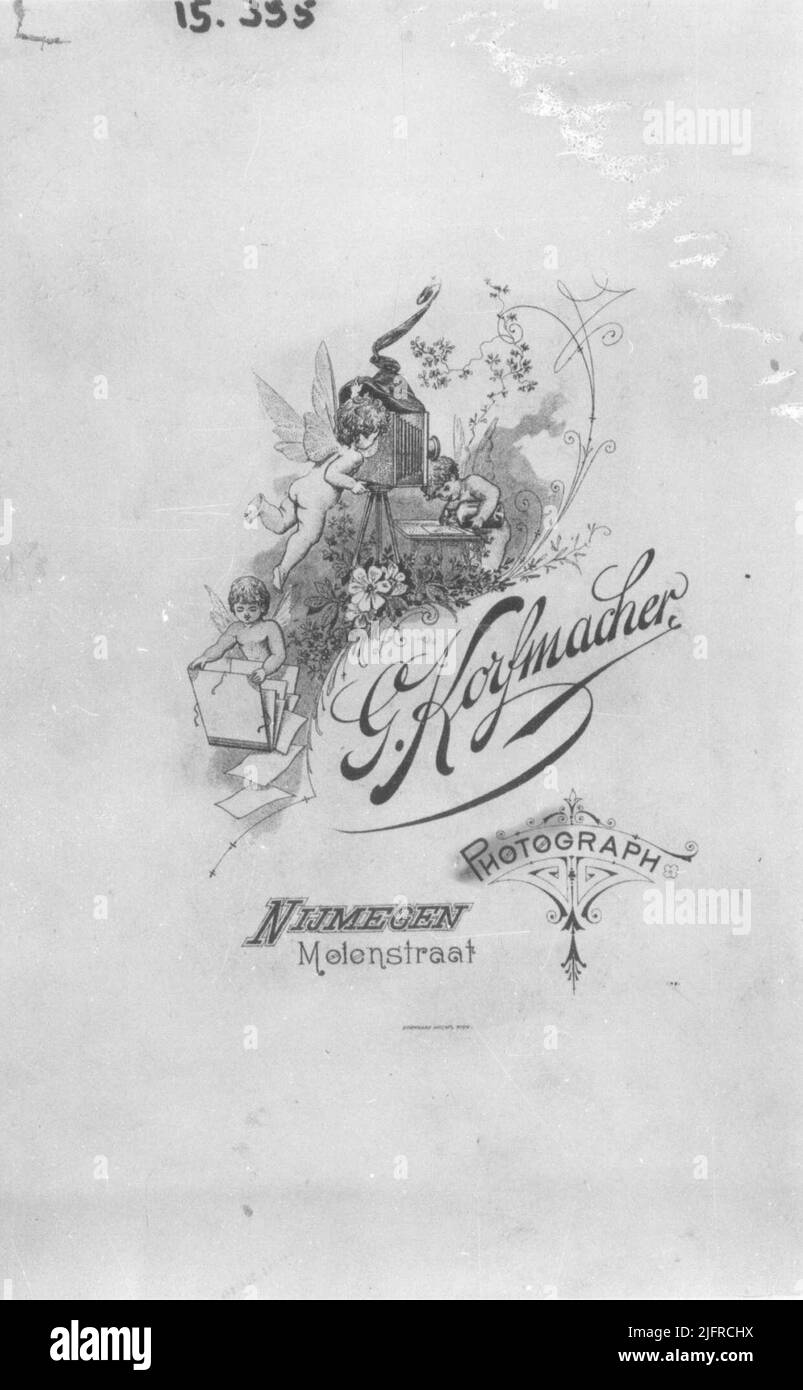 Advertising of the photographer G. Korfmacher Stock Photo Alamy