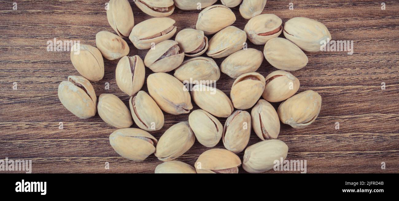 Pistachio nuts as source natural vitamins and minerals. Healthy eating