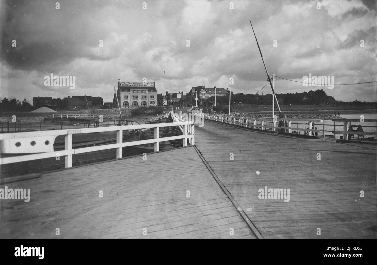 The driveway of the ferry on the Lentse side Stock Photo