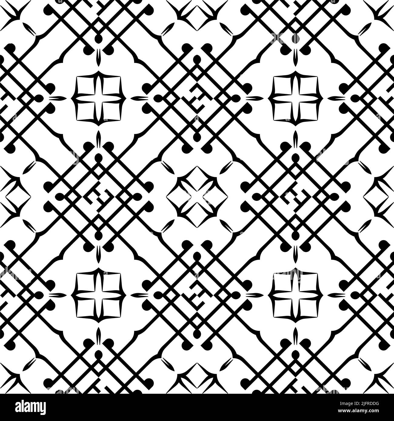 Geometric Seamless Pattern Vector Art Illustration Stock Vector Image ...