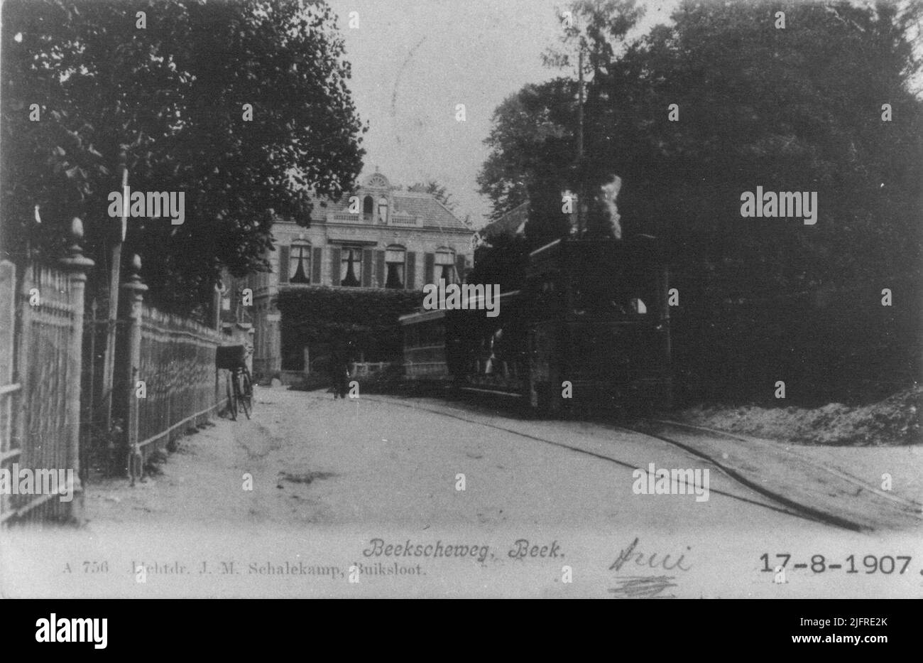 The steam tram Stock Photo Alamy