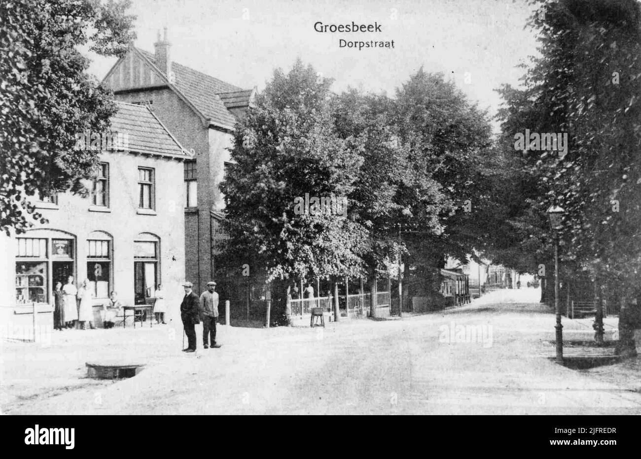 The Dorpstraat in Groesbeek Stock Photo Alamy