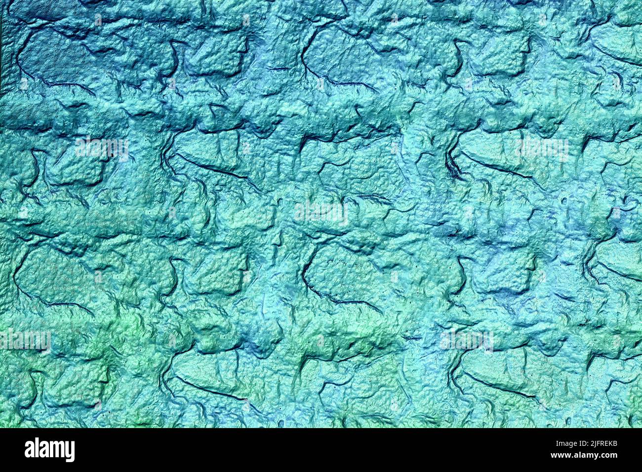 Delicate emerald rough structured background for decor, text and advertising Stock Photo