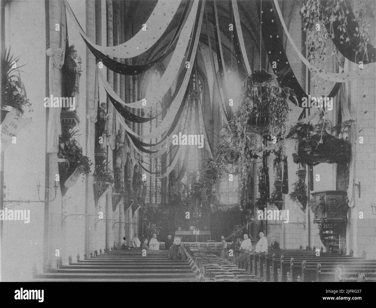 The interior in the St. Dominicus church Stock Photo - Alamy