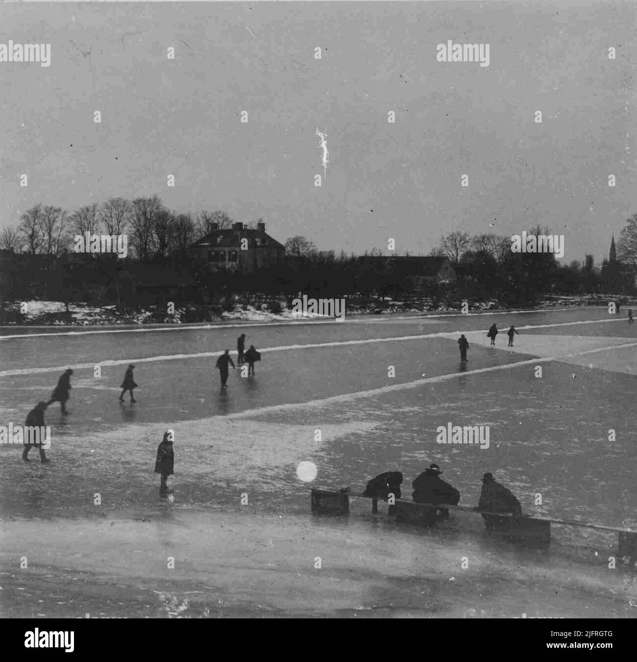 Urban ice rink Black and White Stock Photos & Images - Alamy