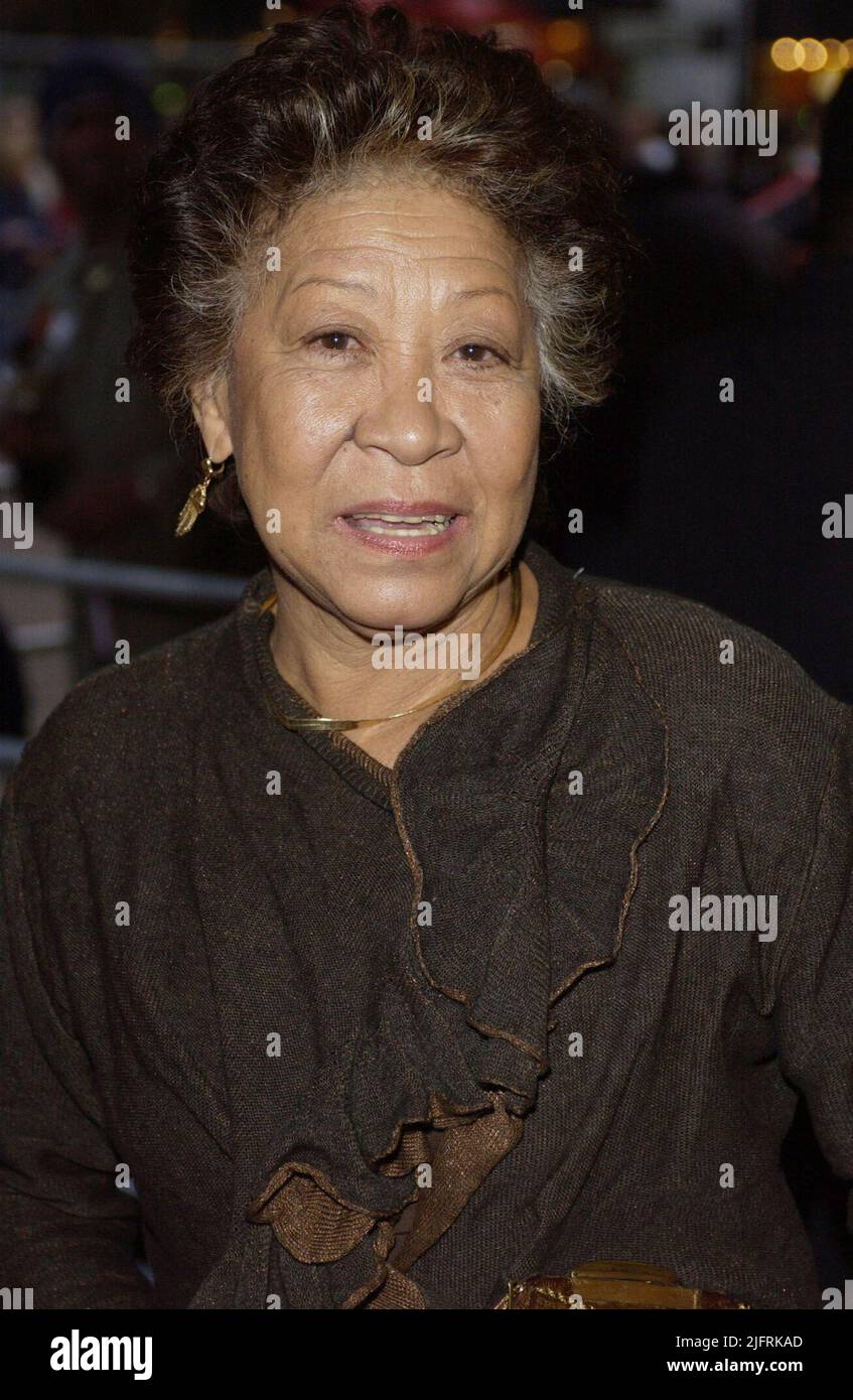 File photo dated 10/09/03 of actress Mona Hammond at the Screen Nation Film and TV Awards held at the Empire Leicester Square, central London. Mona Hammond has been hailed as a pioneer and trailblazer following her death at 91. The Jamaican-British actress, best known for playing Blossom Jackson in BBC soap EastEnders and Auntie Susu in sitcom Desmond's, was a star of stage and screen for decades. Issue date: Tuesday July 5, 2022. Stock Photo