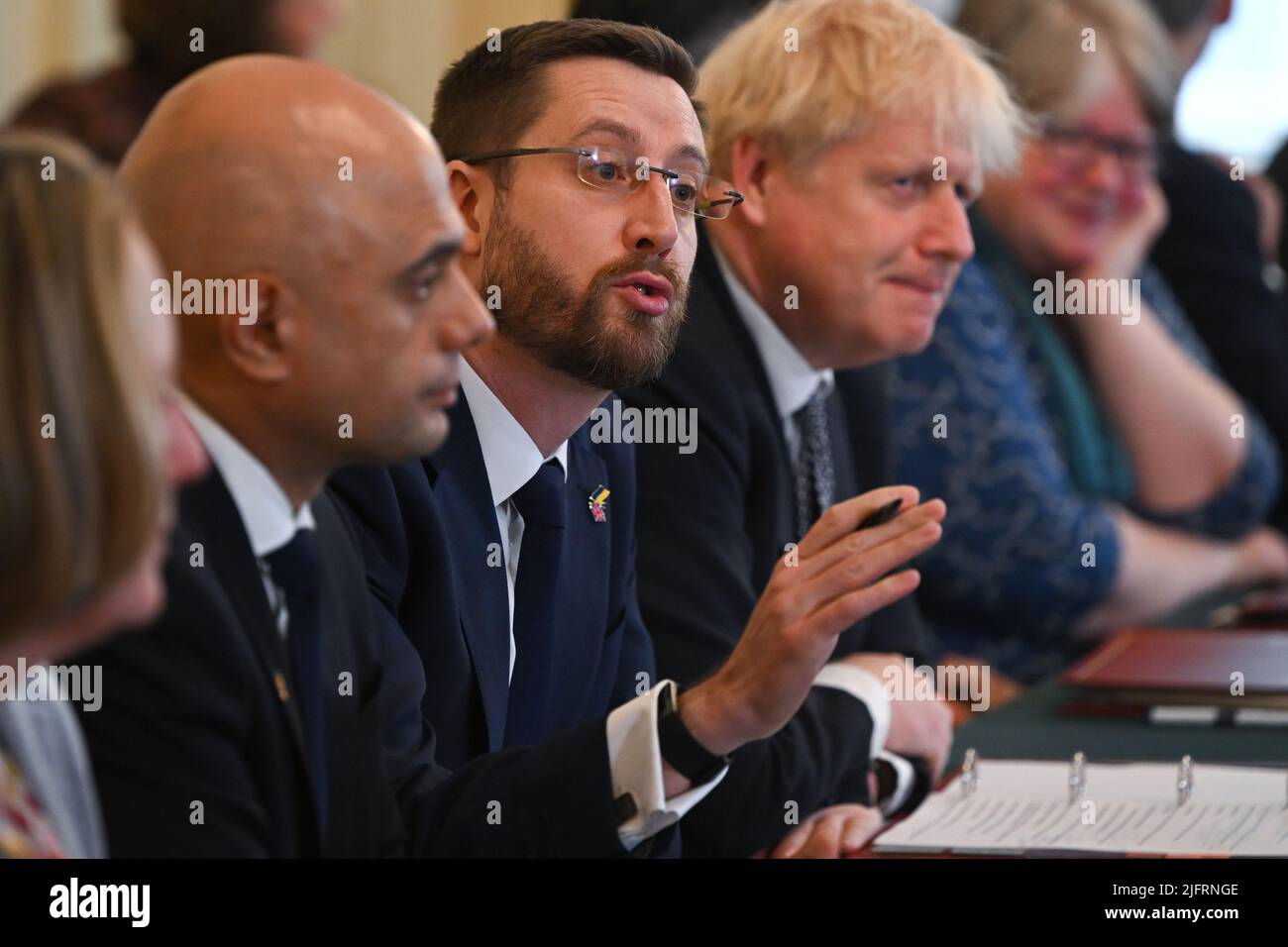 Secretary and Head of the Civil Service Simon Case during a