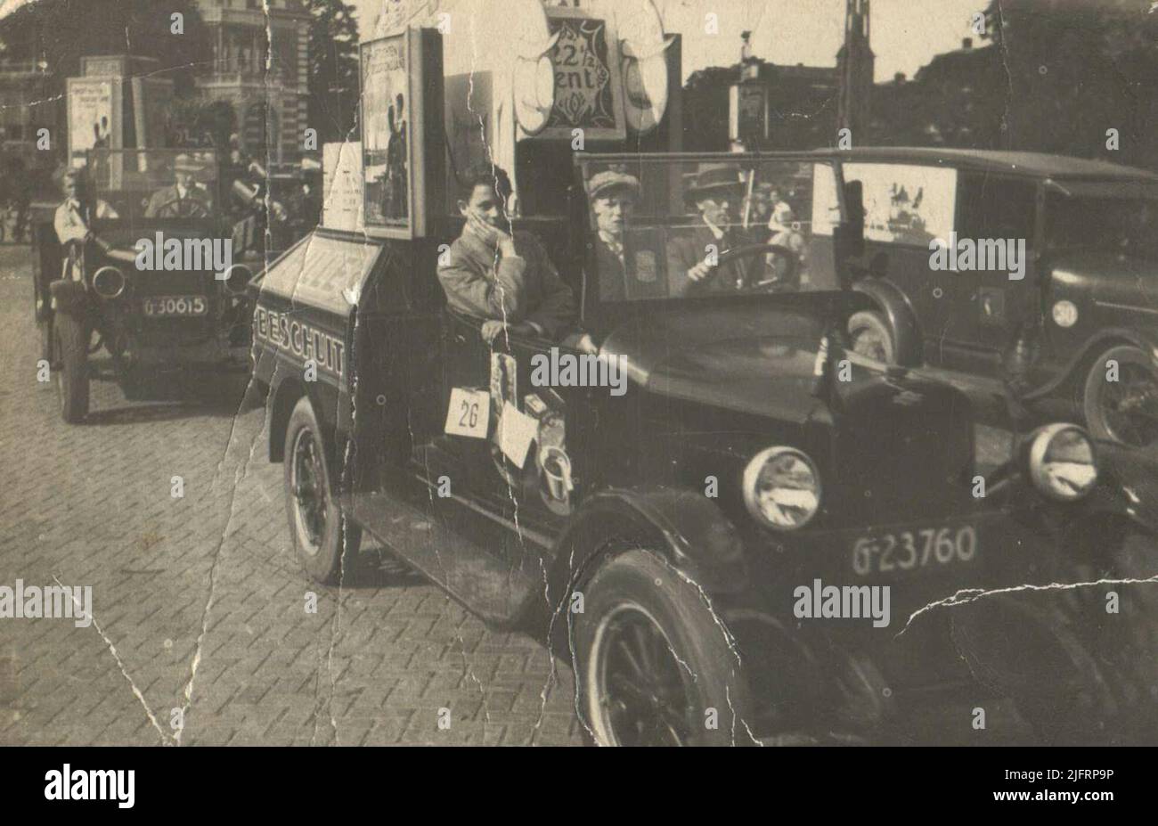Hille's rusk advertising car Stock Photo Alamy