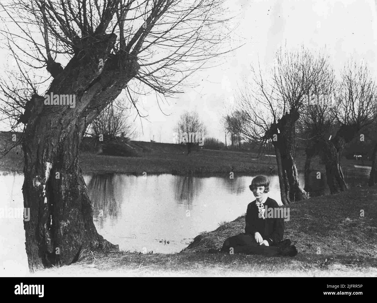 View of a water feature in the Ooij Stock Photo Alamy