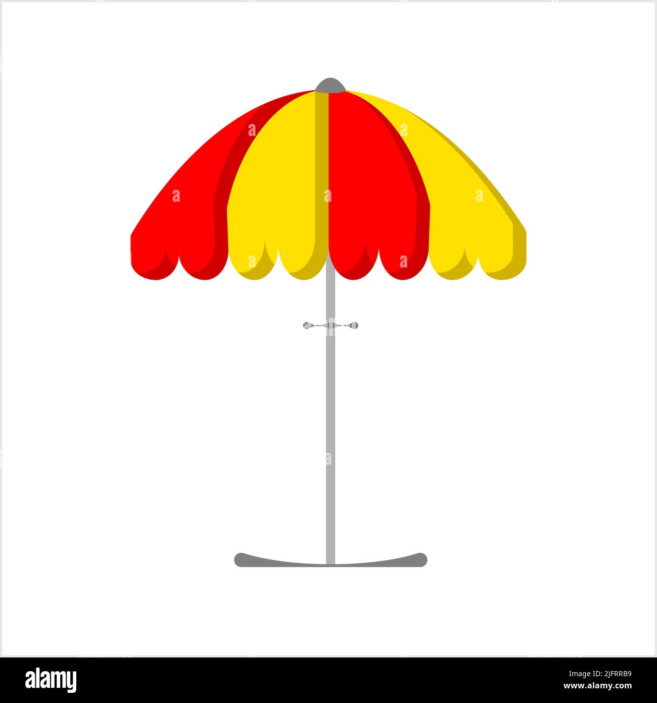 Beach Umbrella Icon Vector Art Illustration Stock Vector Image & Art ...