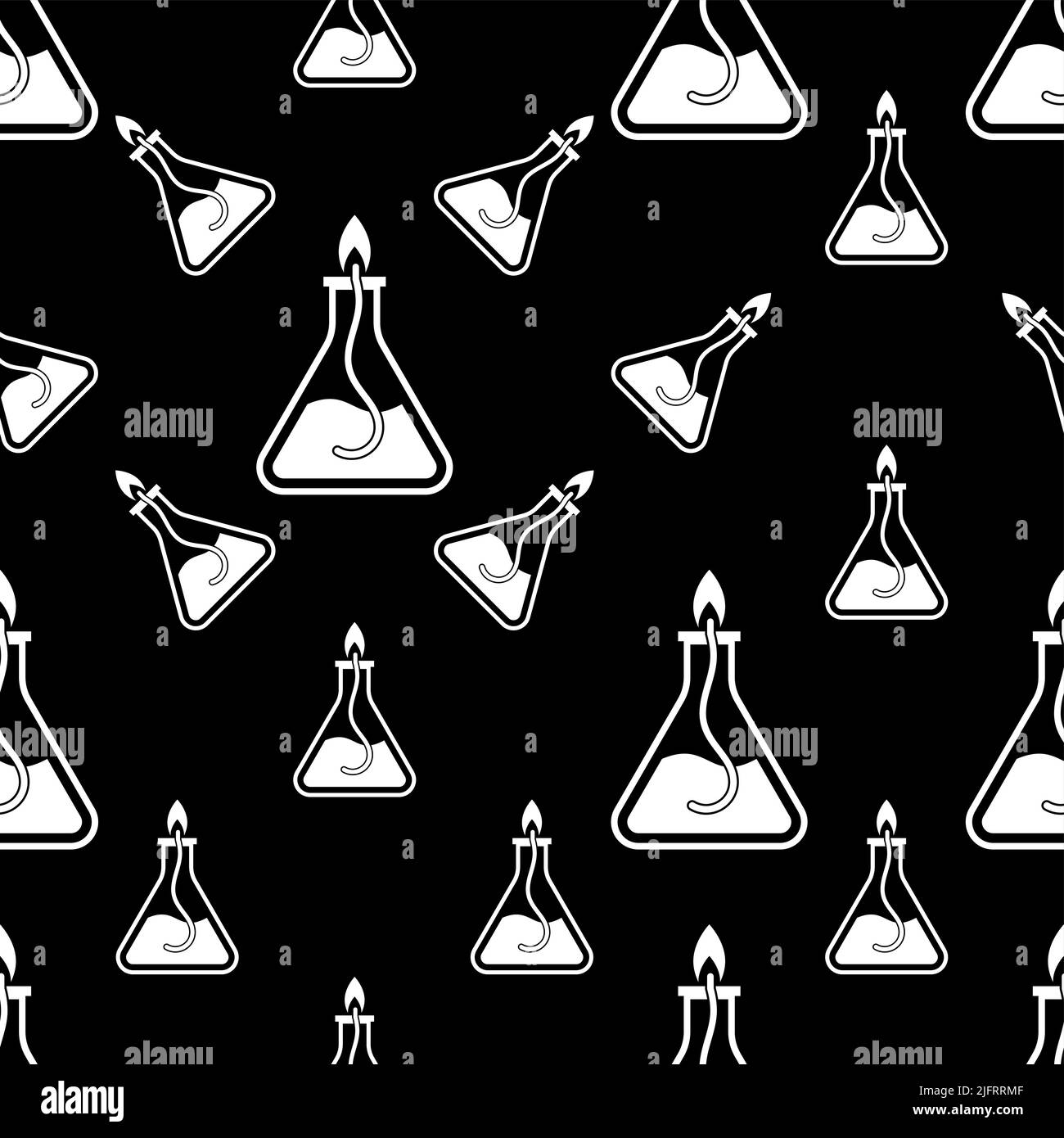 Bunsen Burner Icon,Laboratory Burner Seamless Pattern Vector Art ...