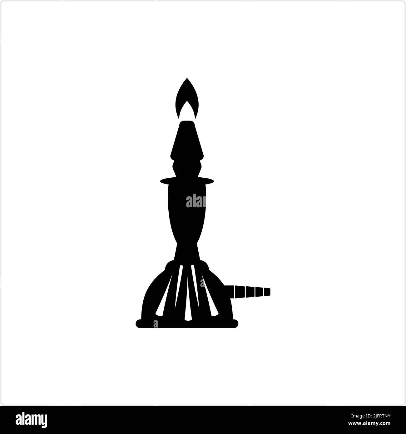 Bunsen Burner Icon,Laboratory Burner, Vector Art Illustration Stock ...