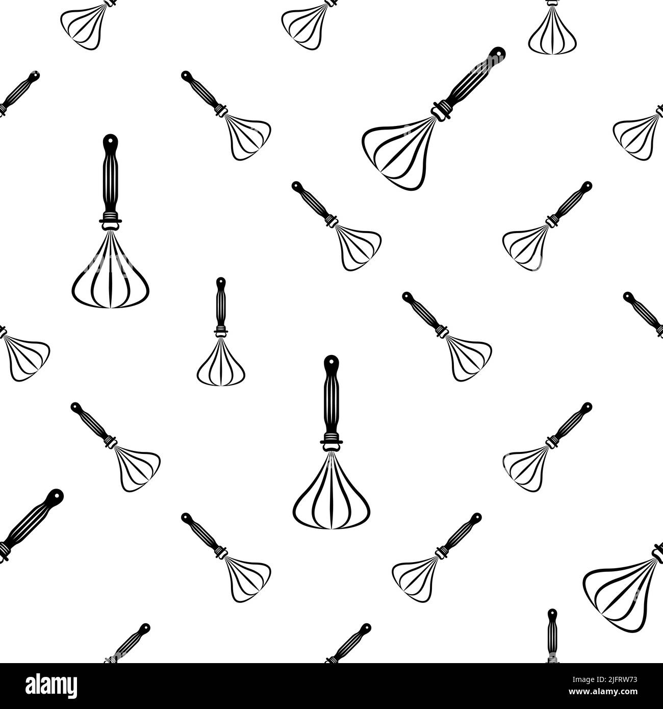 Beater Icon, Whisk Icon Seamless Pattern Vector Art Illustration Stock Vector