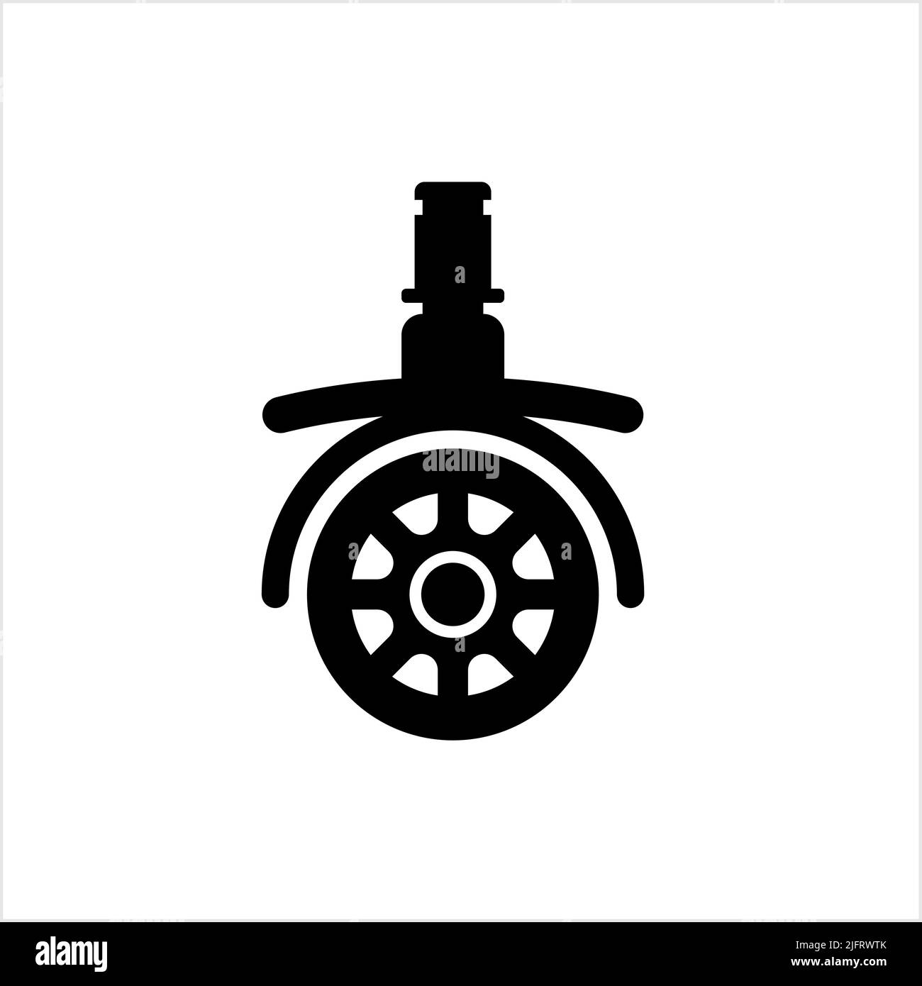 Caster Wheel Icon Vector Art Illustration Stock Vector Image And Art Alamy 0795