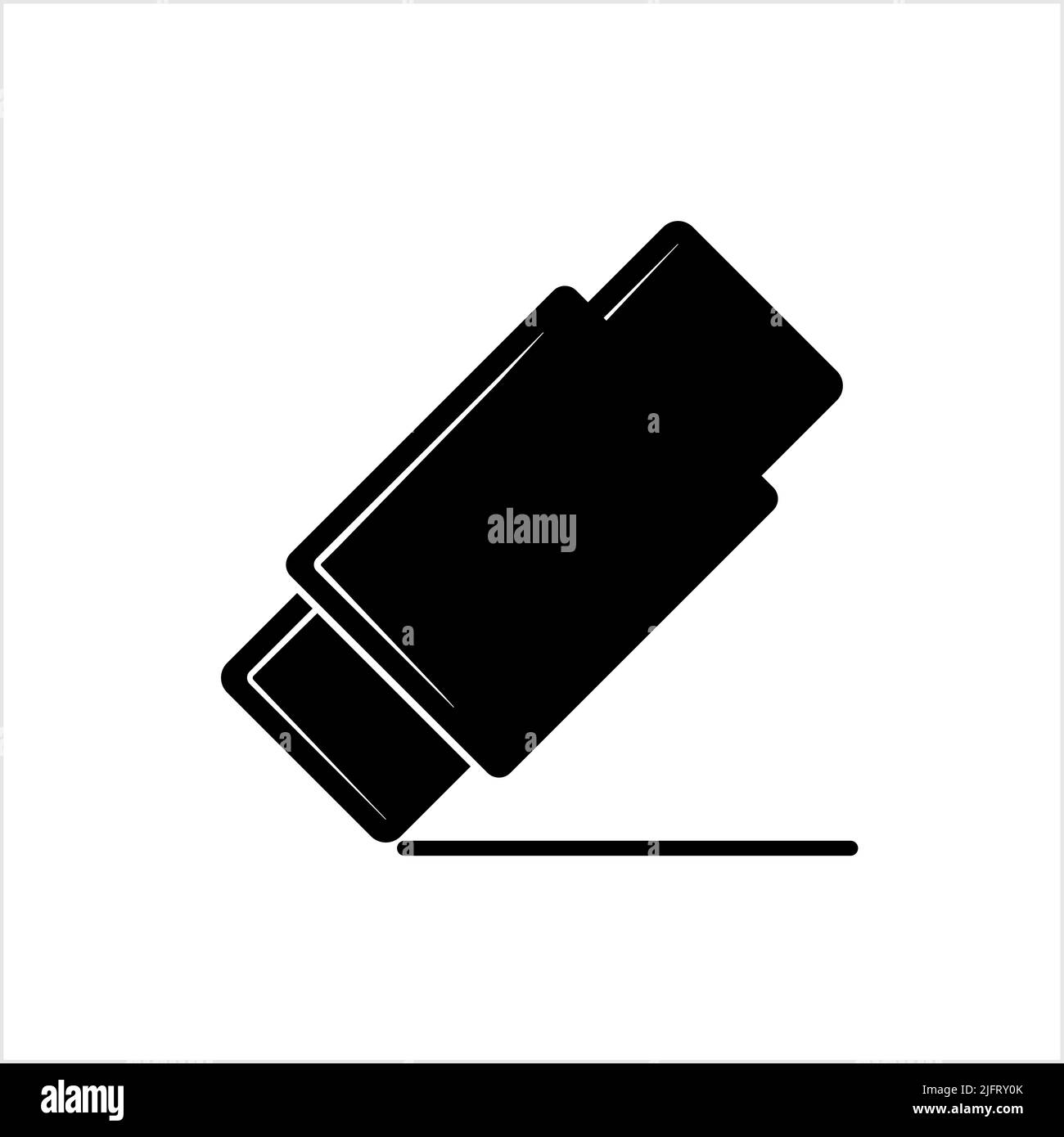 Eraser Icon, Pencil Eraser Icon, Pen Eraser Icon Vector Art