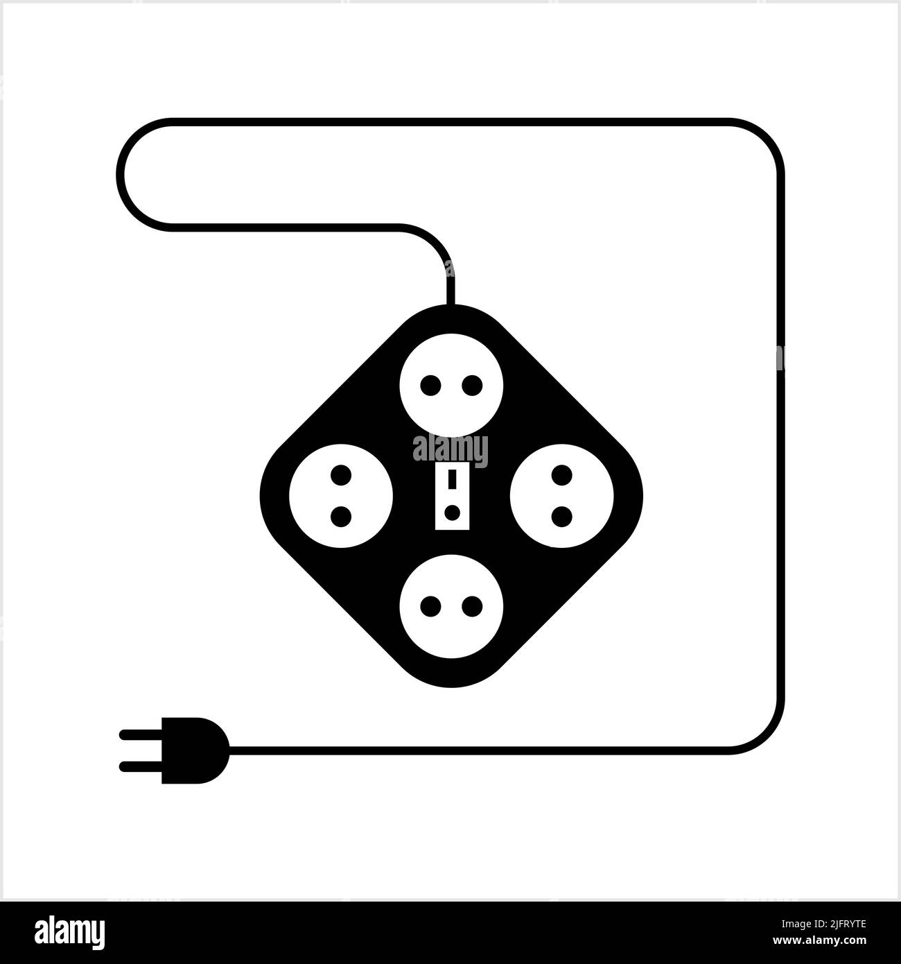 Extension Cord Icon Vector Art Illustration Stock Vector Image & Art ...