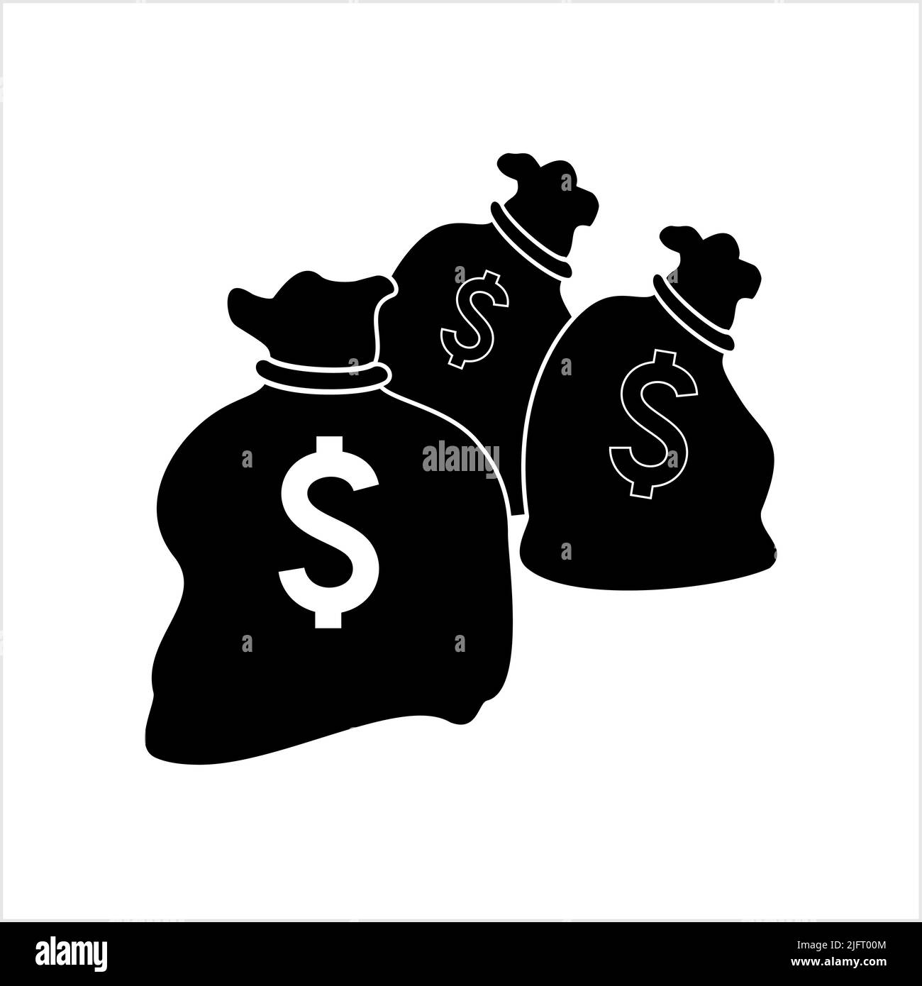 Money Bag Icon Vector Art Illustration Stock Vector Image & Art - Alamy