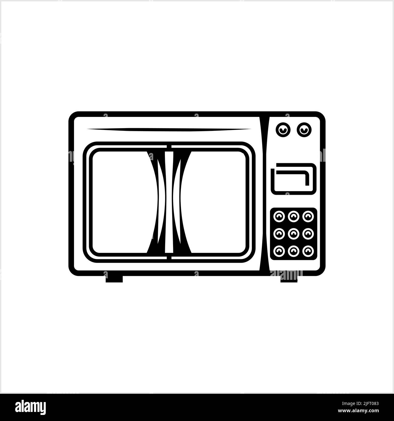 Microwave Icon, Microwave Vector Art Illustration Stock Vector Image