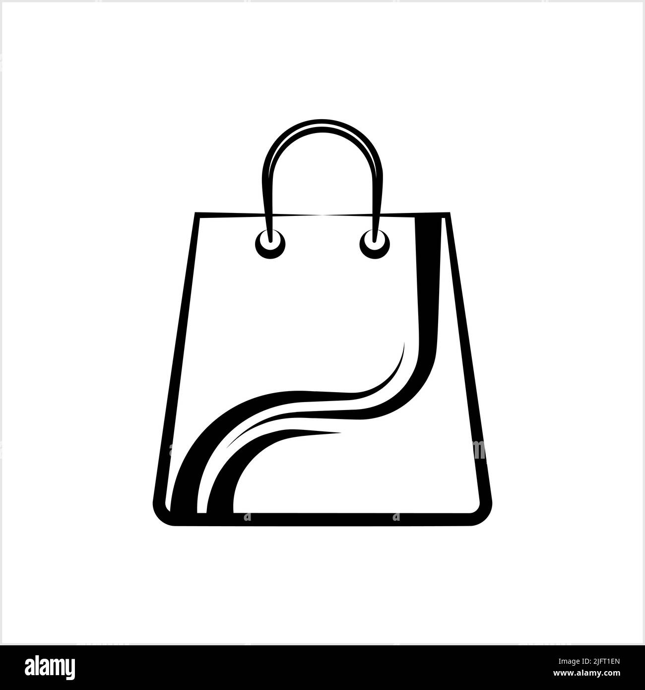 Shopping Bag Icon, Shopping Bag Vector Art Illustration Stock Vector ...