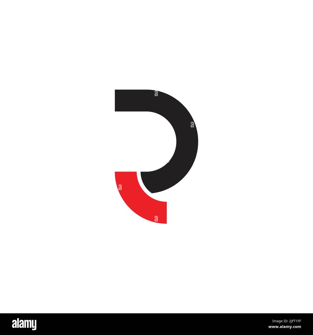 letter r motion circle simple colorful line logo vector Stock Vector ...