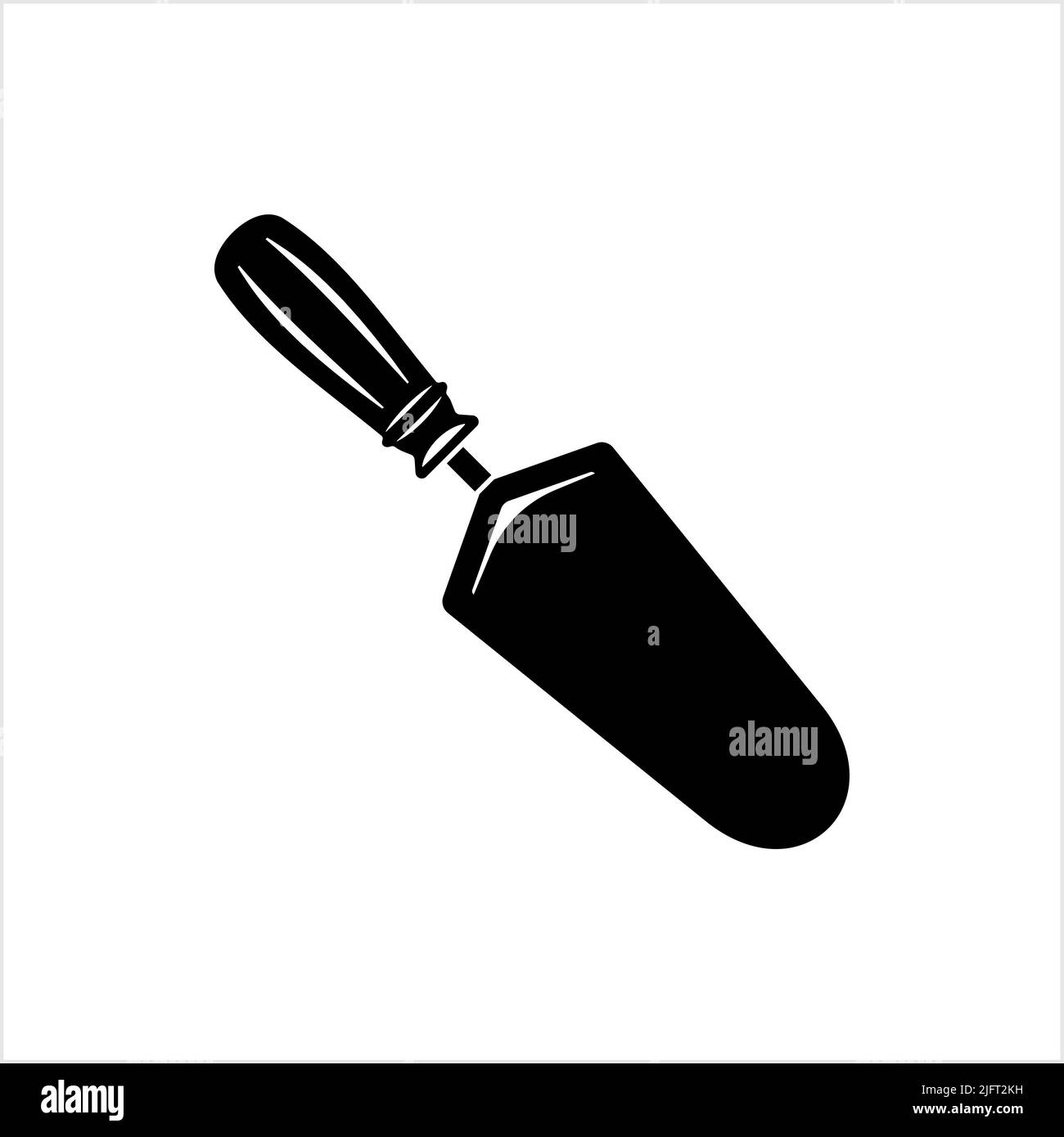 Trowel Icon, Trowel Vector Art Illustration Stock Vector Image & Art