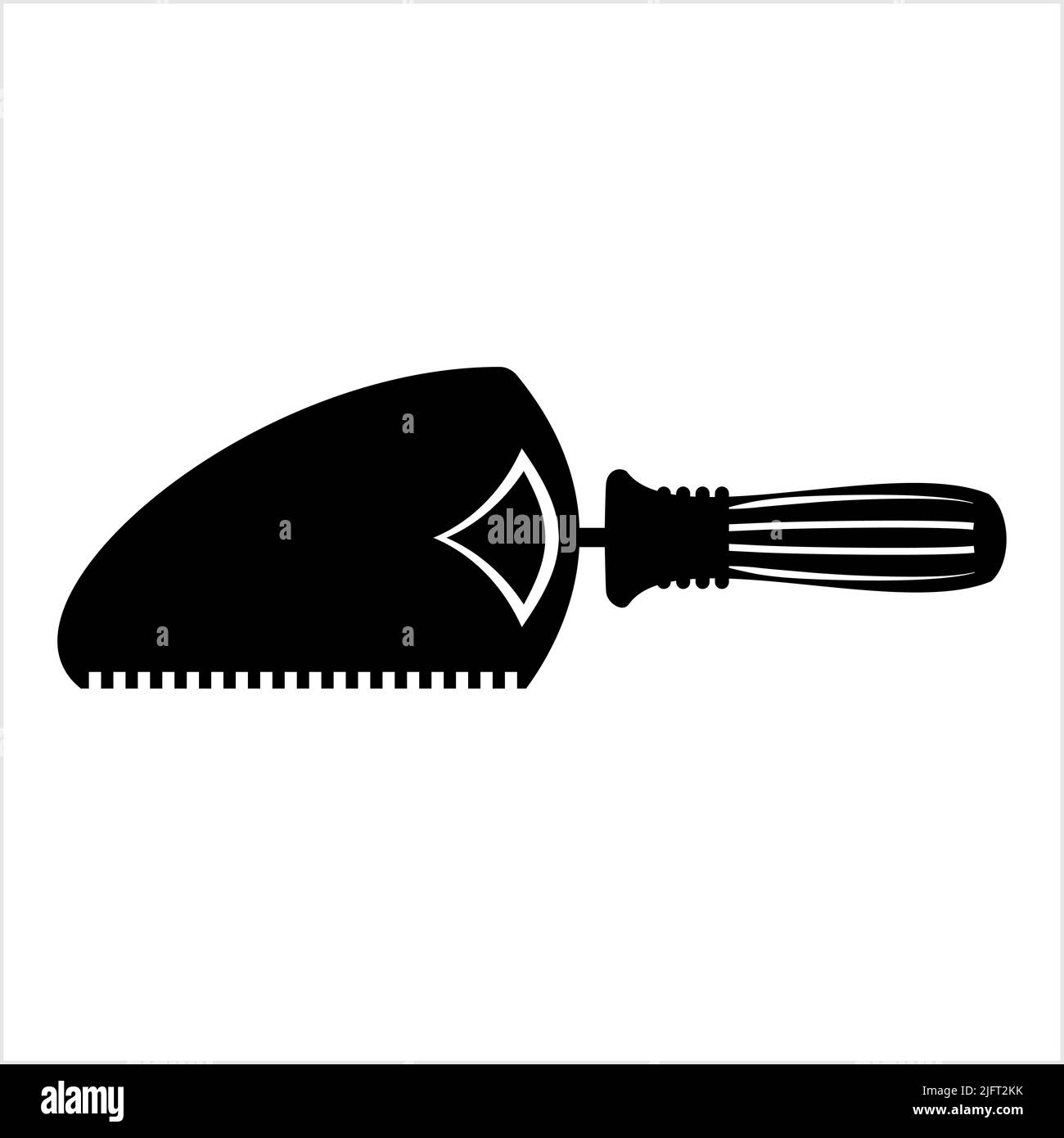 Trowel Icon, Trowel Vector Art Illustration Stock Vector Image & Art
