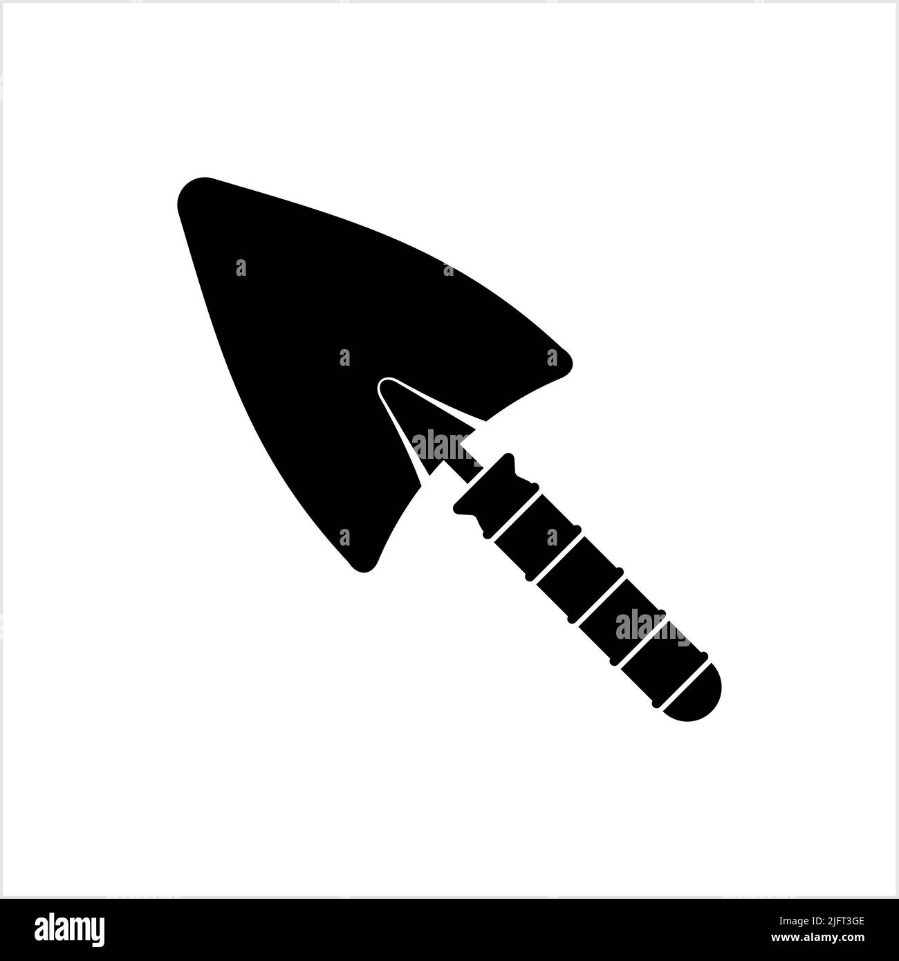 Trowel Icon, Trowel Vector Art Illustration Stock Vector Image & Art