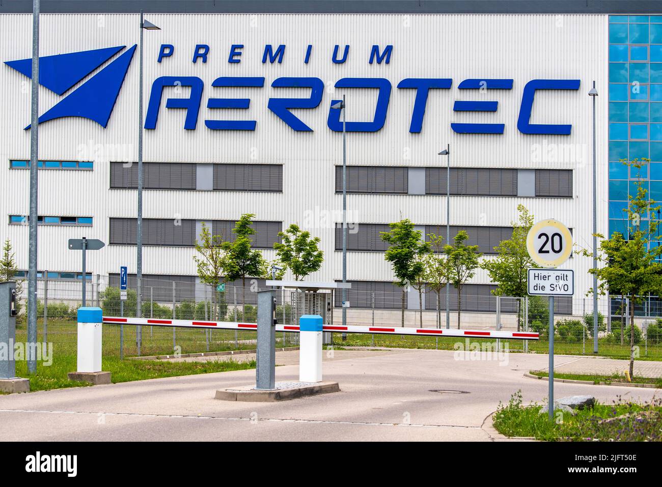 Firma Premium Aerotec in Haunstetten bei Augsburg Stock Photo