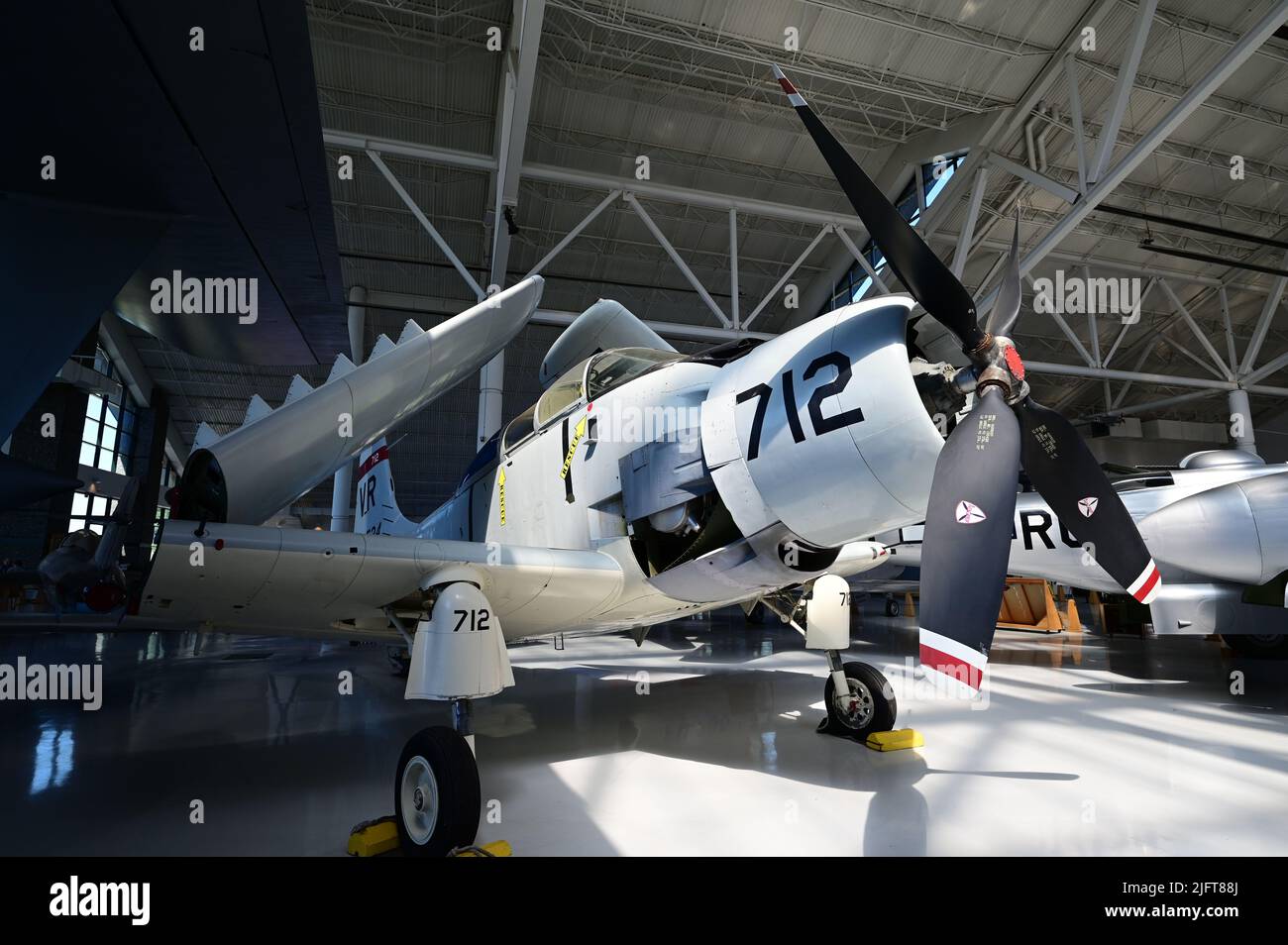 The Douglas A-1 Skyraider (formerly known as AD Skyraider) is an ...