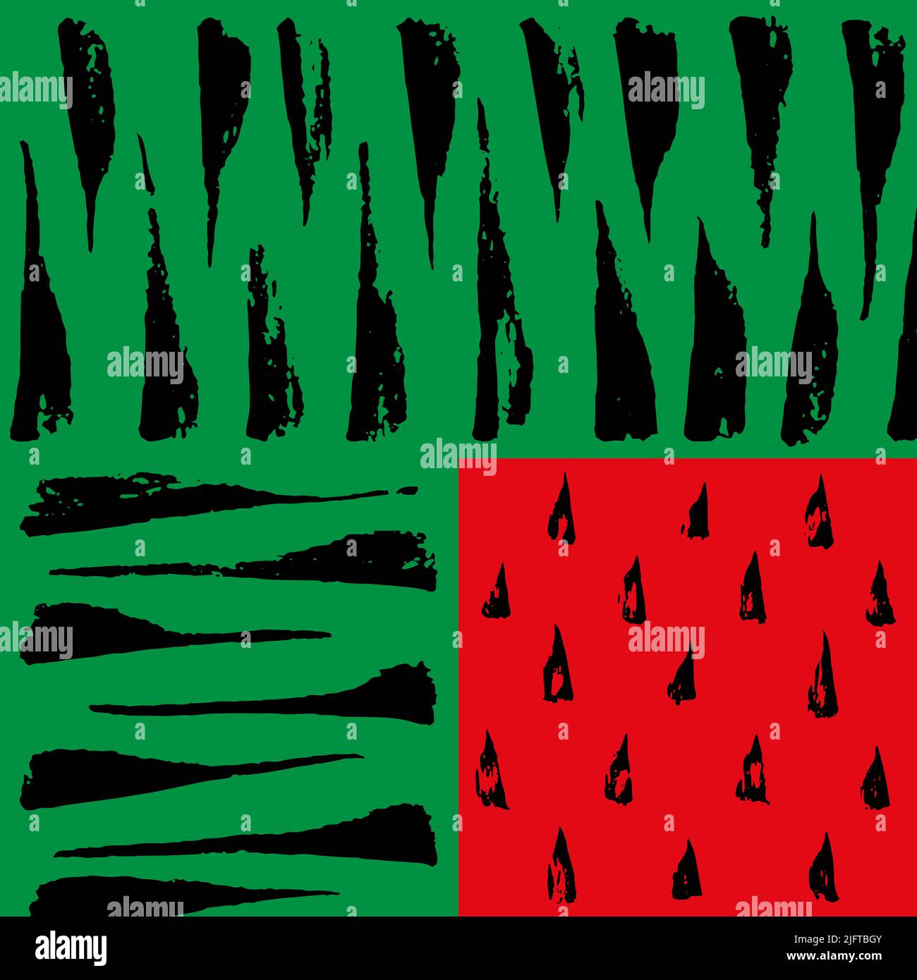 Art watermelon. Minimal summer fruit abstract red Stock Vector Image ...
