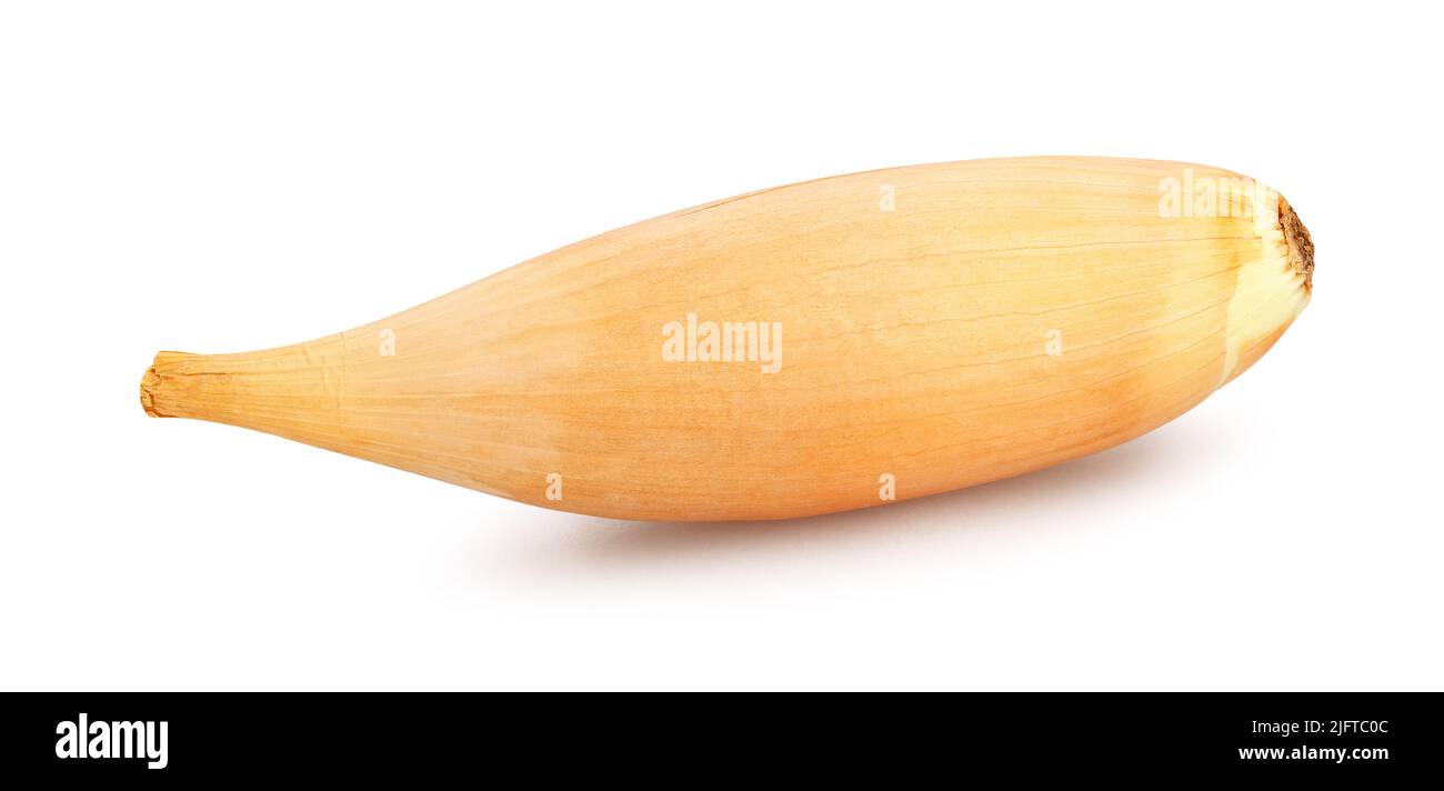 shallots onion path isolated on white Stock Photo
