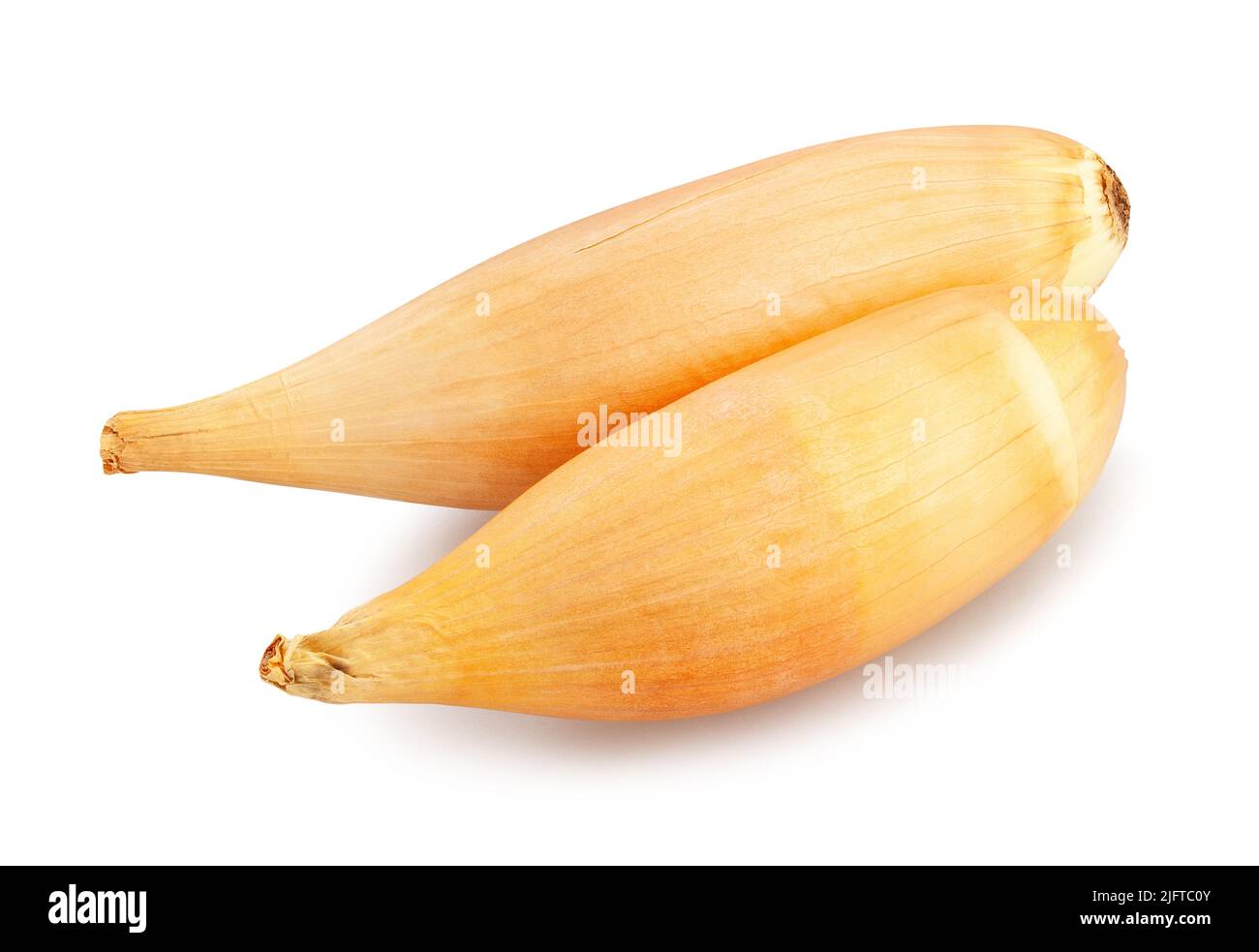 shallots onion path isolated on white Stock Photo