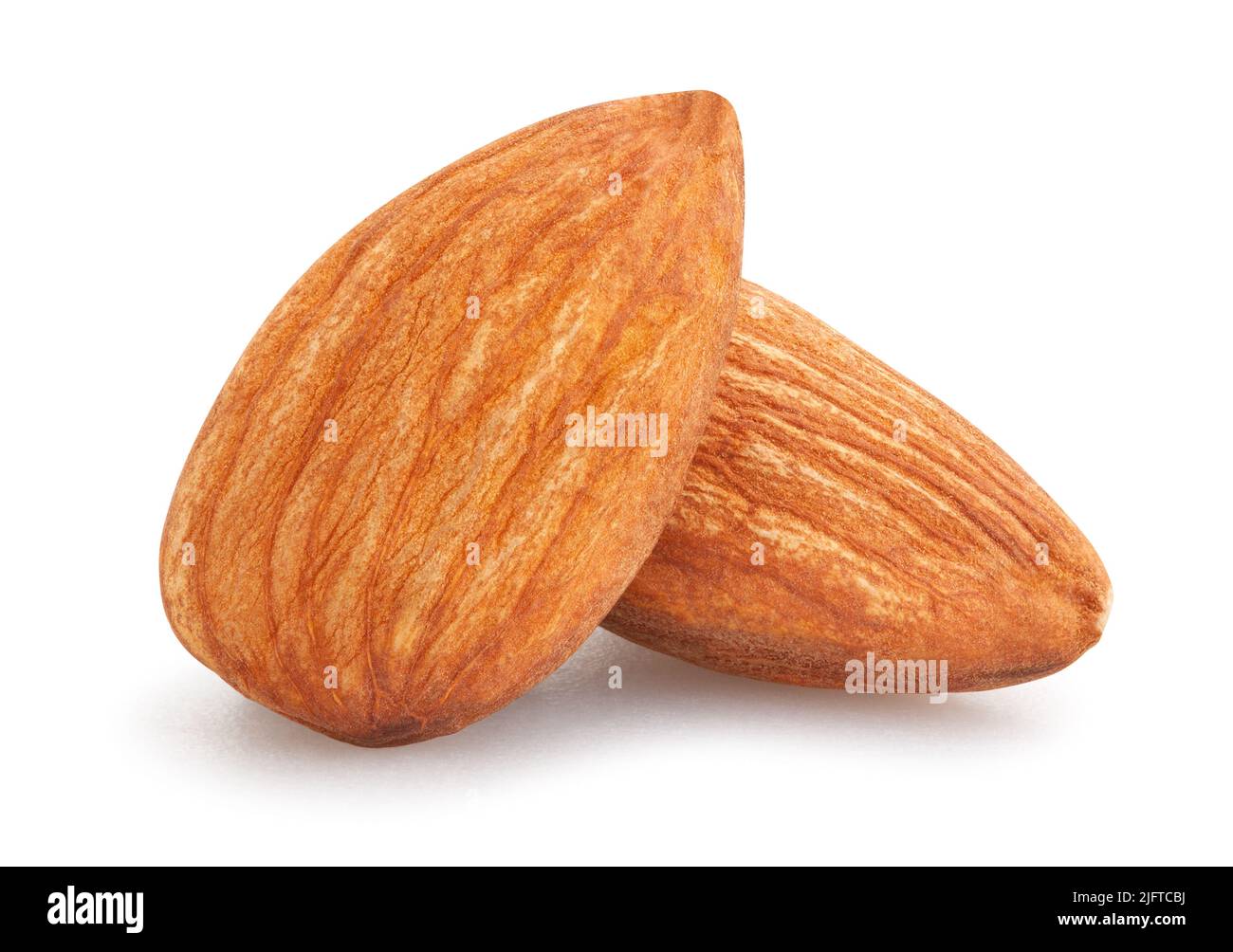 almond path isolated on white Stock Photo